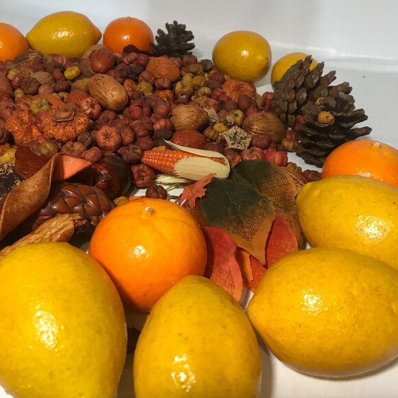 Potpourri Mix With Artificial Lemons & Oranges Fall Decor Premium Decorative - Picture 10 of 16